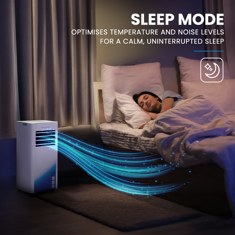 CARSON 2.05kW Portable Air Conditioner, Bluetec Edition, Dehumidifier & Fan Mode, Remote Control, 24hr Timer, V219-COLPACCA2C2SA
