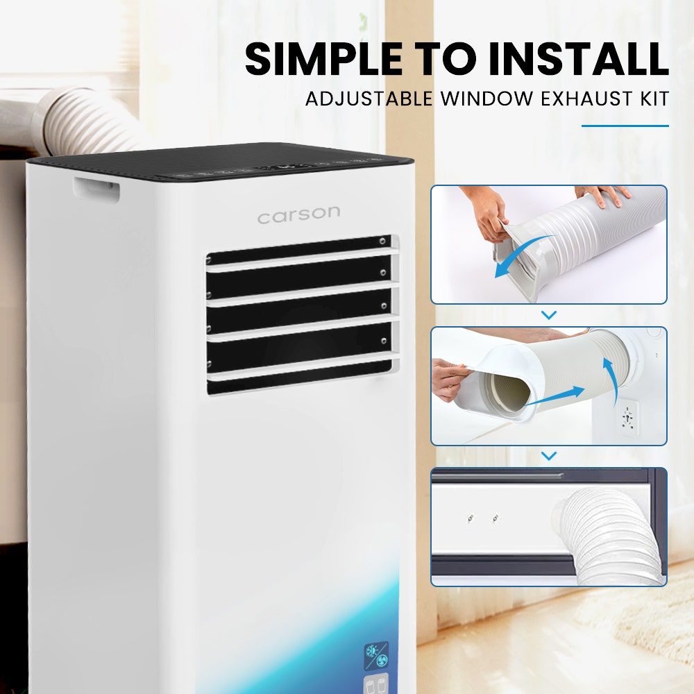 CARSON 2.05kW Portable Air Conditioner, Bluetec Edition, Dehumidifier & Fan Mode, Remote Control, 24hr Timer, V219-COLPACCA2C2SA