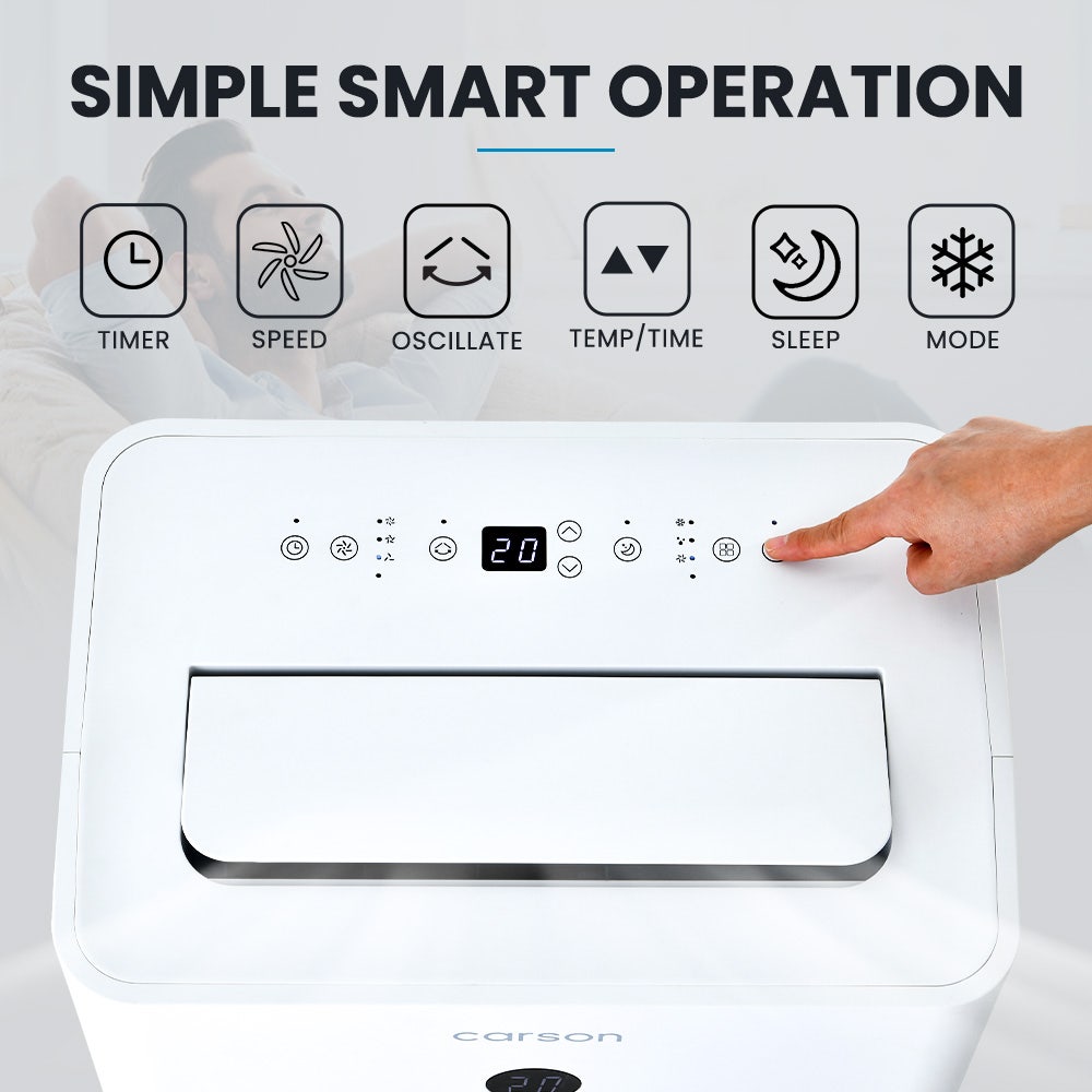 CARSON 3.5kW Portable Air Conditioner, with Dehumidifier Mode & Fan Cooler V219-COLPACCA2C8A