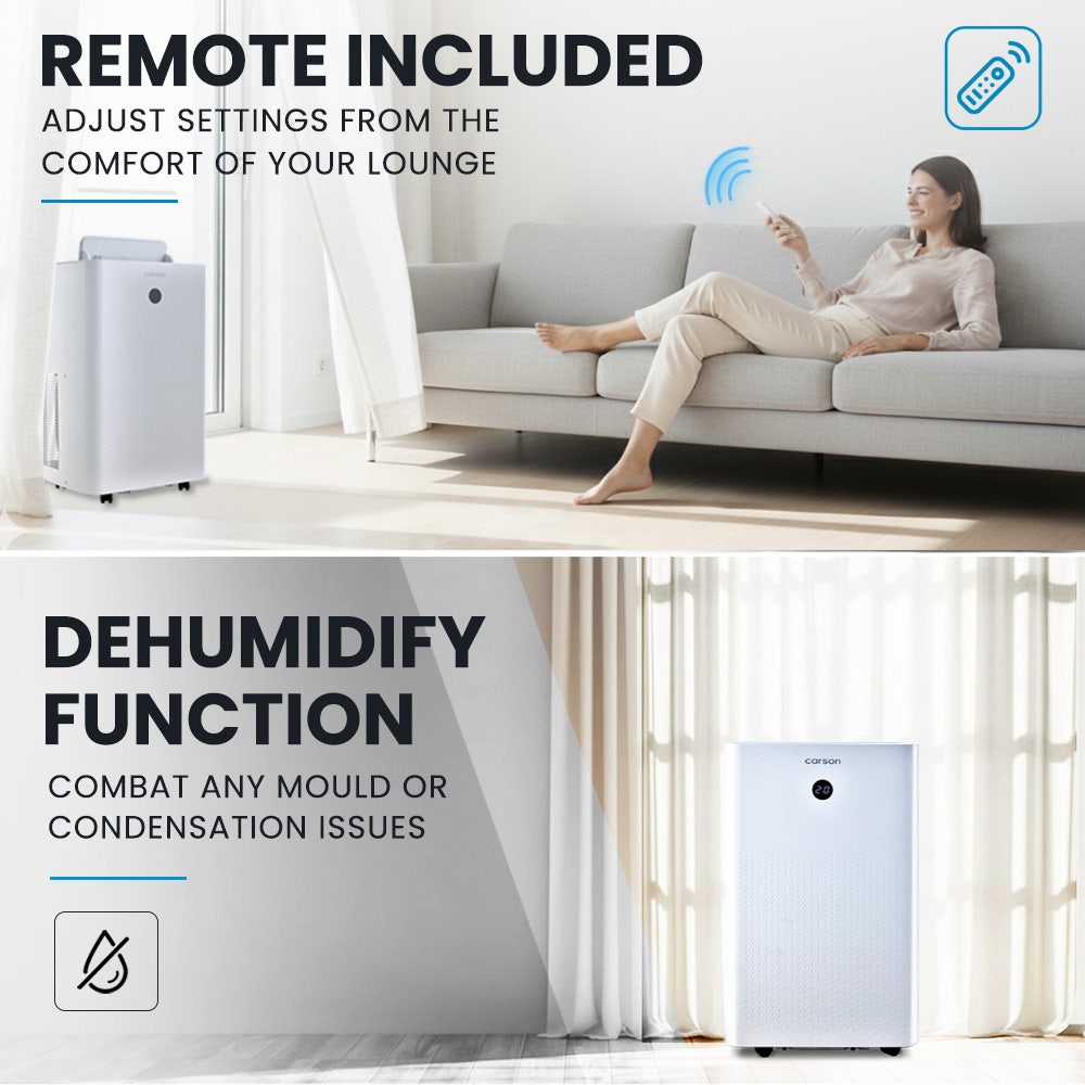 CARSON 3.5kW Portable Air Conditioner, with Dehumidifier Mode & Fan Cooler V219-COLPACCA2C8A