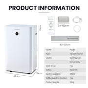 CARSON 3.5kW Portable Air Conditioner, with Dehumidifier Mode & Fan Cooler V219-COLPACCA2C8A