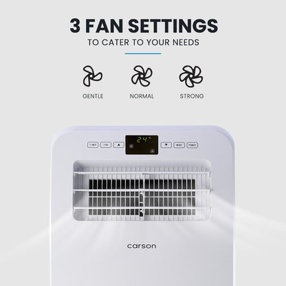 CARSON 2.9kW Reverse Cycle Portable Air Conditioner and Heater, with Dehumidifier, Cooling and Heating AC V219-COLPCHCA23RA