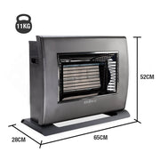 BROMIC Supaheat II Natural Gas Indoor Room Heater Portable Floor Flueless V219-COMP732-1