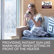 BROMIC Supaheat II Natural Gas Indoor Room Heater Portable Floor Flueless V219-COMP732-1