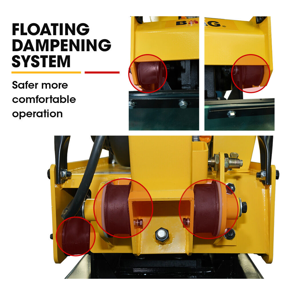 BAUMR-AG 185kg Reversible Vibratory Plate Compactor, Commercial 9HP 270cc, 500x700mm, Wheel Kit, for Sand V219-COMPLTBMR95A