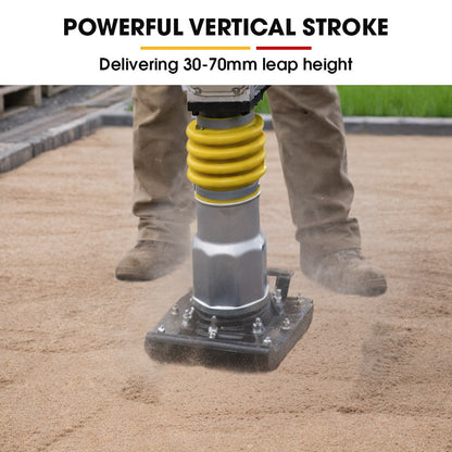 BAUMR-AG BRM-500 64KG Petrol Tamper Rammer Vibratory Plate Compactor, Lightweight, for Soil Sand Gravel V219-COMRMRBML5CA