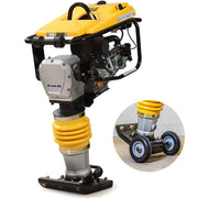 BAUMR-AG 77KG 285 x 345mm Tamping Rammer, 10kN 6.5hp, w/ Transport Wheel Kit, Compactor for Soil Sand Gravel V219-COMRMRBMW7CA