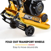 BAUMR-AG 60kg 370x510mm 6.5HP Plate Compactor, Paver Pad, Transport Wheels V219-CONCOMBMRA7C0