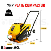BAUMR-AG 111kg 400x545mm 7.0HP Plate Compactor, Sprinkler System (BCX-800) V219-CONCOMBMRB8C0