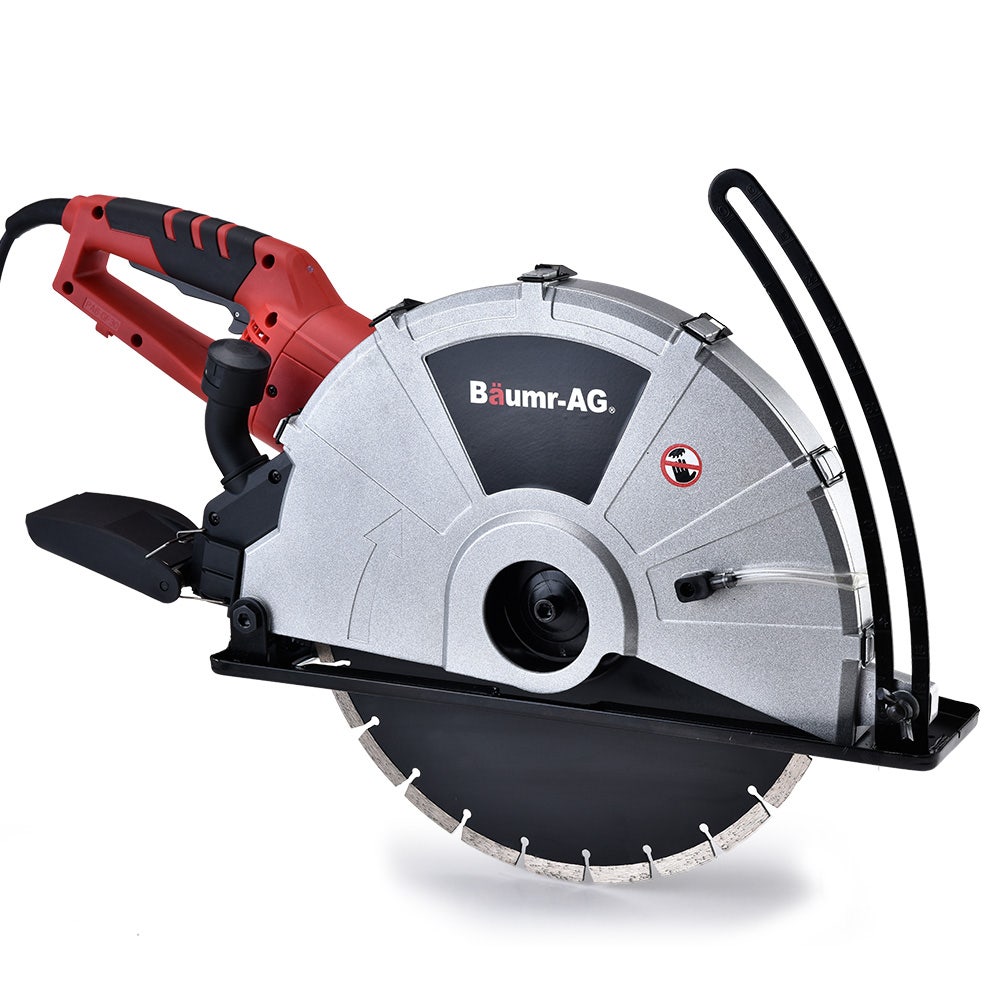BAUMR-AG 2400W Electric Concrete Saw 355mm Demolition Cutter Wet Dry Demo Tool Circular Cutting V219-CONSAWBMRAE75