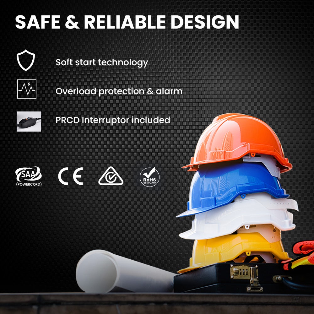 BAUMR-AG 2400W Electric Concrete Saw 355mm Demolition Cutter Wet Dry Demo Tool Circular Cutting V219-CONSAWBMRAE75