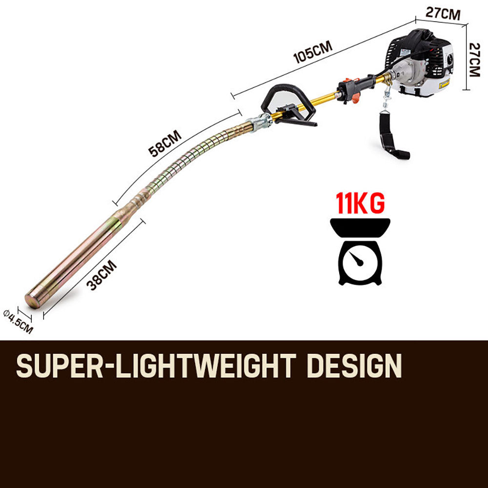 Baumr-AG Commercial Concrete Vibrator Cement Portable Tool Unit Hard Nose V219-CONVIBBMRA7X0