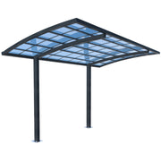 SHADE SHIELD Single Cantilever Carport 3.0m x 5.5m x 3.5m, Aluminium Alloy Frame, Polycarbonate Roof, Shelter V219-CPRSINPCSL2A