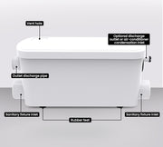 PROTEGE 2 Inlet Grey Water Pump for Bathroom Fixtures Shower Basin Bath V219-DCLMACPROA2B2
