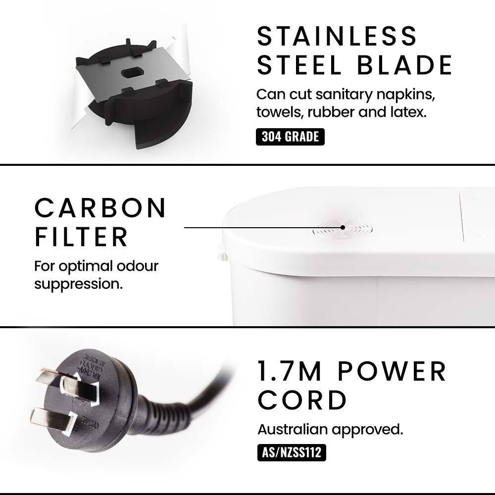 PROTEGE Macerator Pump 800W Commercial 4 Inlet for P-Trap Toilet Upflush Heavy-Duty V219-DCLMACPROA4H8