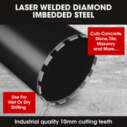 Baumr-AG 202 x 400mm Diamond Core Drill Bit DBX Series, Industrial 1.1/4-UNC V219-DRLBITBM202A