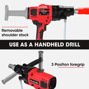 BAUMR-AG 2000W 160mm Handheld Core Drill w/Stand,63mm & 127mm Drill Bit Combo, for Concrete Coring Hole V219-DRLCREBM16H-63