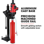 BAUMR-AG 2000W 160mm Handheld Core Drill w/Stand,63mm & 127mm Drill Bit Combo, for Concrete Coring Hole V219-DRLCREBM16H-63