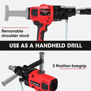 BAUMR-AG 2000W 160mm Handheld Concrete Core Drill With Rig Stand, V219-DRLCREBM16HA