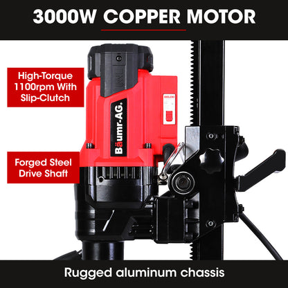 BAUMR-AG 3000W 200mm Concrete Core Drill with Stand Rig V219-DRLCREBM20VA