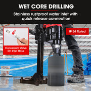 BAUMR-AG 3000W 200mm Concrete Core Drill with Stand Rig V219-DRLCREBM20VA