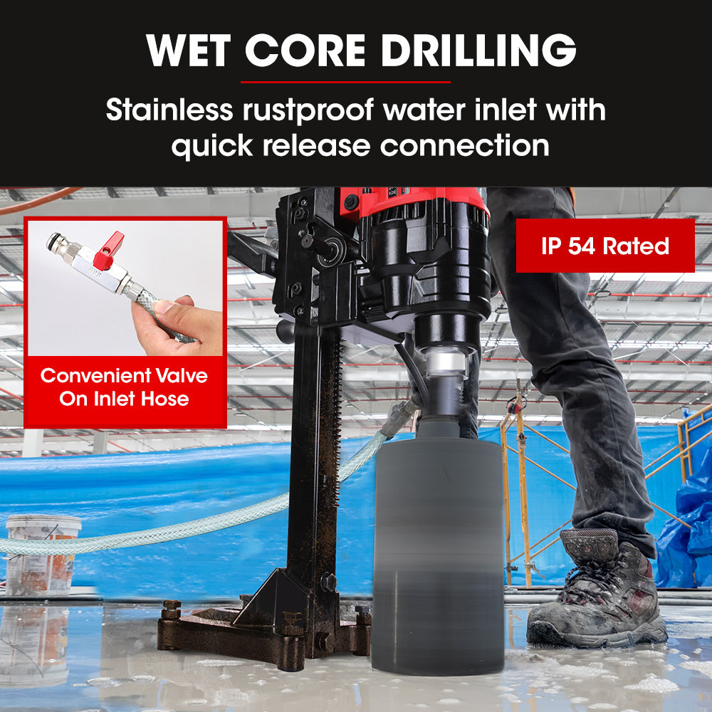 BAUMR-AG 3000W 200mm Concrete Core Drill with Stand Rig V219-DRLCREBM20VA
