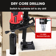 BAUMR-AG 3000W 200mm Concrete Core Drill with Stand Rig V219-DRLCREBM20VA