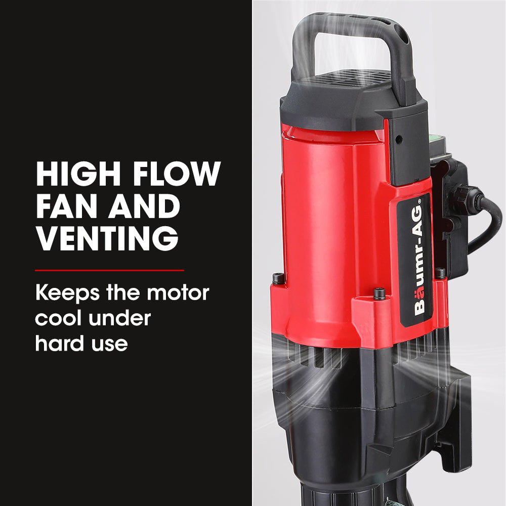 BAUMR-AG 3200W 300mm Wet/Dry Core Drill, for Concrete Hole Drilling V219-DRLCREBM28NA