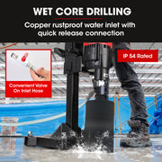 BAUMR-AG 3200W 280mm Vertical Stand Core Drill & 202mm Drill Bit Combo, for Demolition Concrete Coring Hole V219-DRLCREBM28V-20