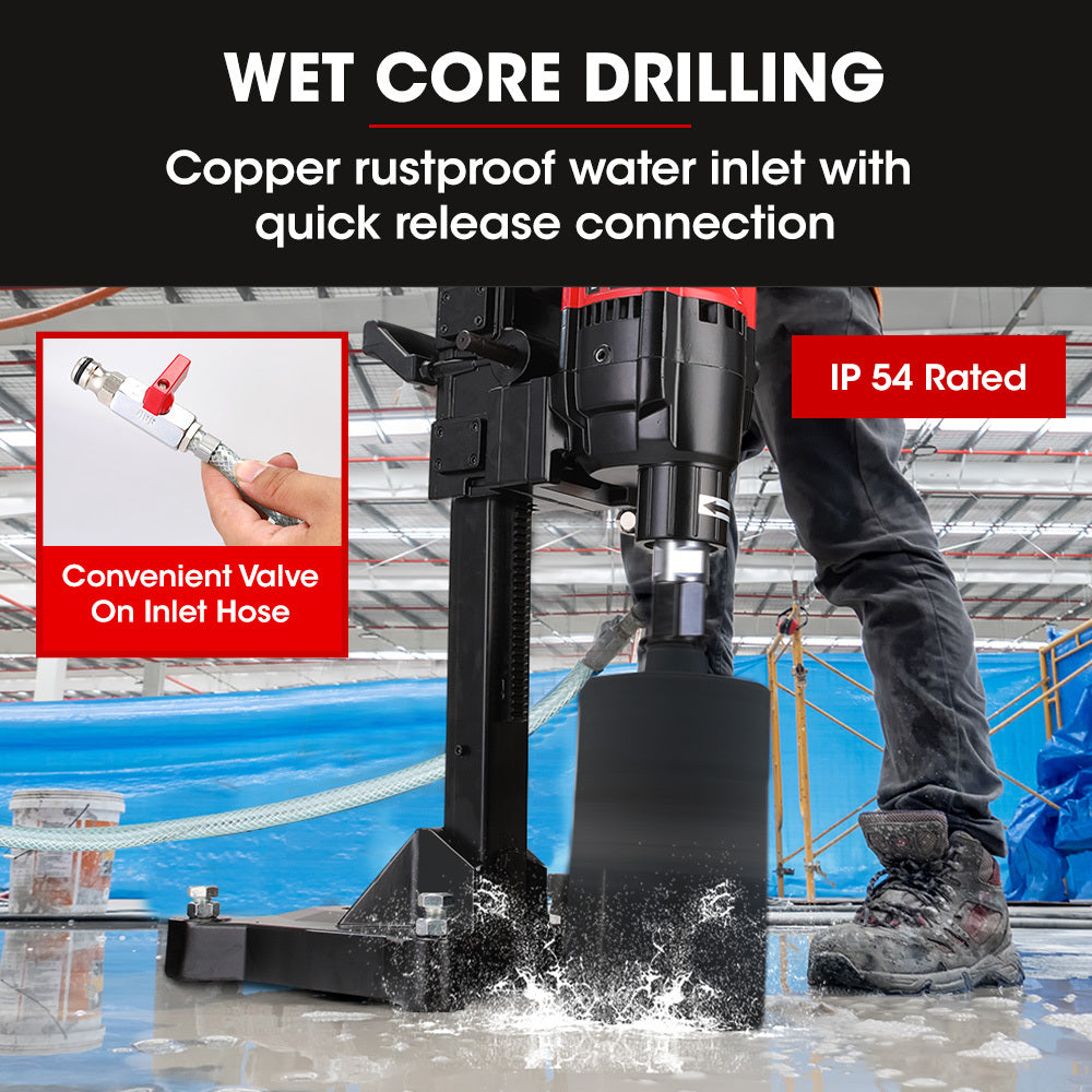 BAUMR-AG 3200W 280mm Vertical Stand Core Drill & 202mm Drill Bit Combo, for Demolition Concrete Coring Hole V219-DRLCREBM28V-20