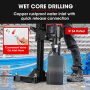 BAUMR-AG 3200W 280mm Concrete Core Drill with Stand Rig V219-DRLCREBM28VA