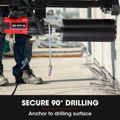 BAUMR-AG 3200W 280mm Wet/Dry Core Drill w/ Wheeled Stand & 127mm Bit Combo, for Concrete Coring Hole Drilling V219-DRLCREBM28WA-127