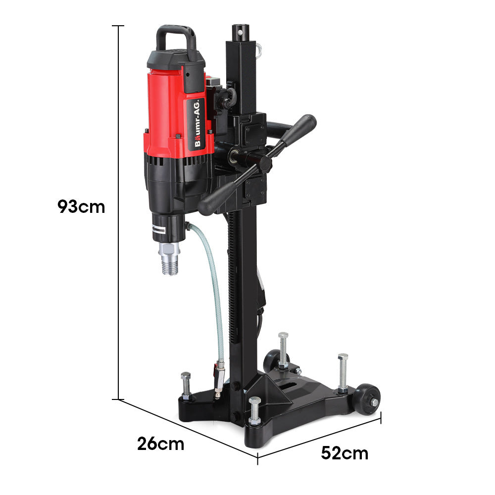 BAUMR-AG 3200W 280mm Concrete Core Drill with Wheeled Stand Rig V219-DRLCREBM28WA