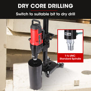 BAUMR-AG 3200W 280mm Concrete Core Drill with Wheeled Stand Rig V219-DRLCREBM28WA