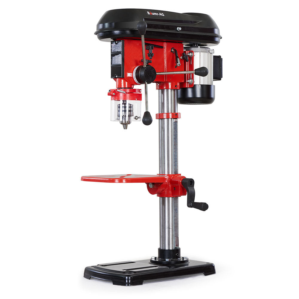 Baumr-AG 600W 12" Pedestal Bench Drill Press, 12 Speeds, 16mm Chuck (DP17) V219-DRLDPRBMRAD17