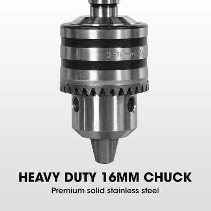 Baumr-AG 600W 12" Pedestal Floor Drill Press, 16 Speeds, 16mm Chuck (DP19) V219-DRLDPRBMRAD19