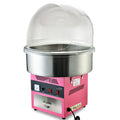 EUROCHEF 1100W Commercial Fairy Floss Machine, Cotton Candy Maker with Bubble Cover V219-ECFDFLCM9A