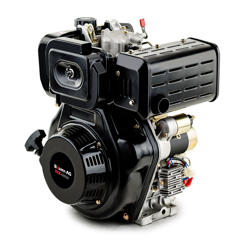 Baumr-AG 10HP Diesel Stationary Engine Electric Start OHV Replacement Motor V219-ENGDSLBMRC46E