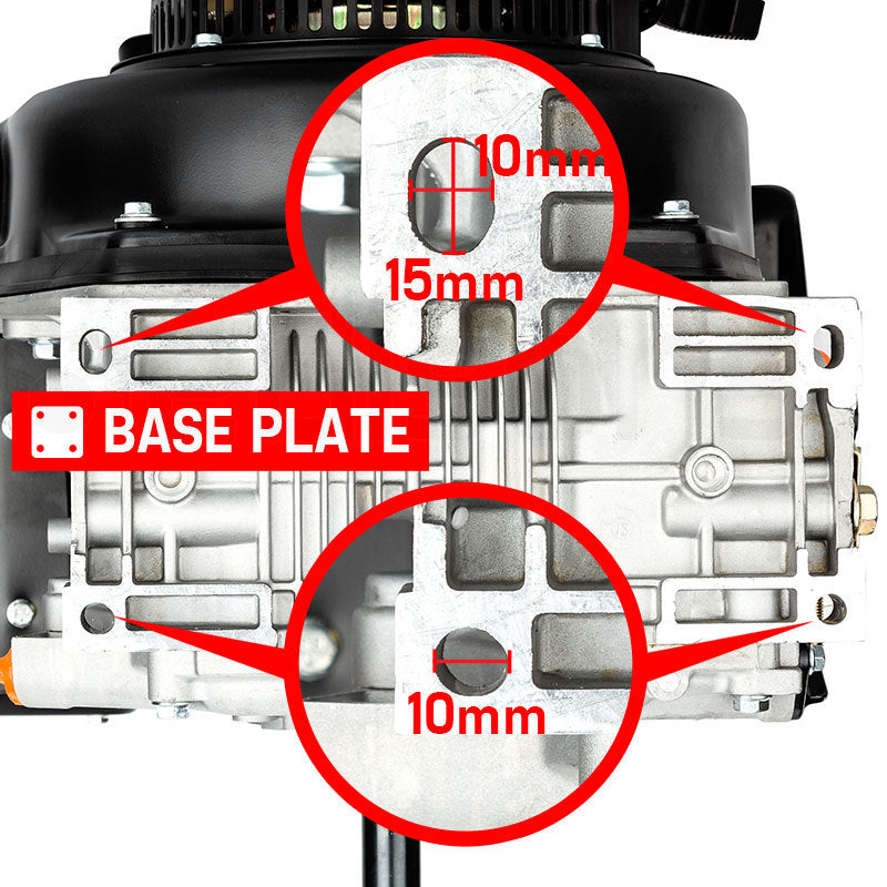 Baumr-AG 10HP Diesel Stationary Engine Electric Start OHV Replacement Motor V219-ENGDSLBMRC46E