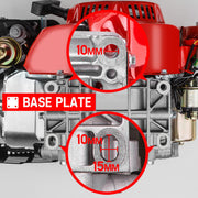 Baumr-AG 6.5HP Petrol Engine Stationary Motor OHV Horizontal Shaft Electric Start Recoil V219-ENGPTLBMRC20E