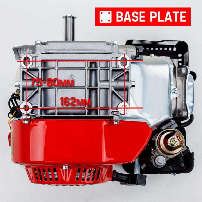 Baumr-AG 6.5HP Petrol Stationary Engine Motor 4-Stroke OHV Horizontal Shaft Recoil Start V219-ENGPTLBMRC20R