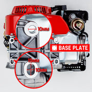 Baumr-AG 6.5HP Petrol Stationary Engine Motor 4-Stroke OHV Horizontal Shaft Recoil Start V219-ENGPTLBMRC20R