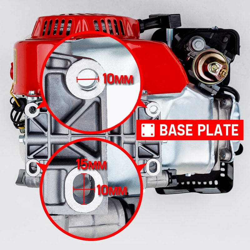 Baumr-AG 6.5HP Petrol Stationary Engine Motor 4-Stroke OHV Horizontal Shaft Recoil Start V219-ENGPTLBMRC20R