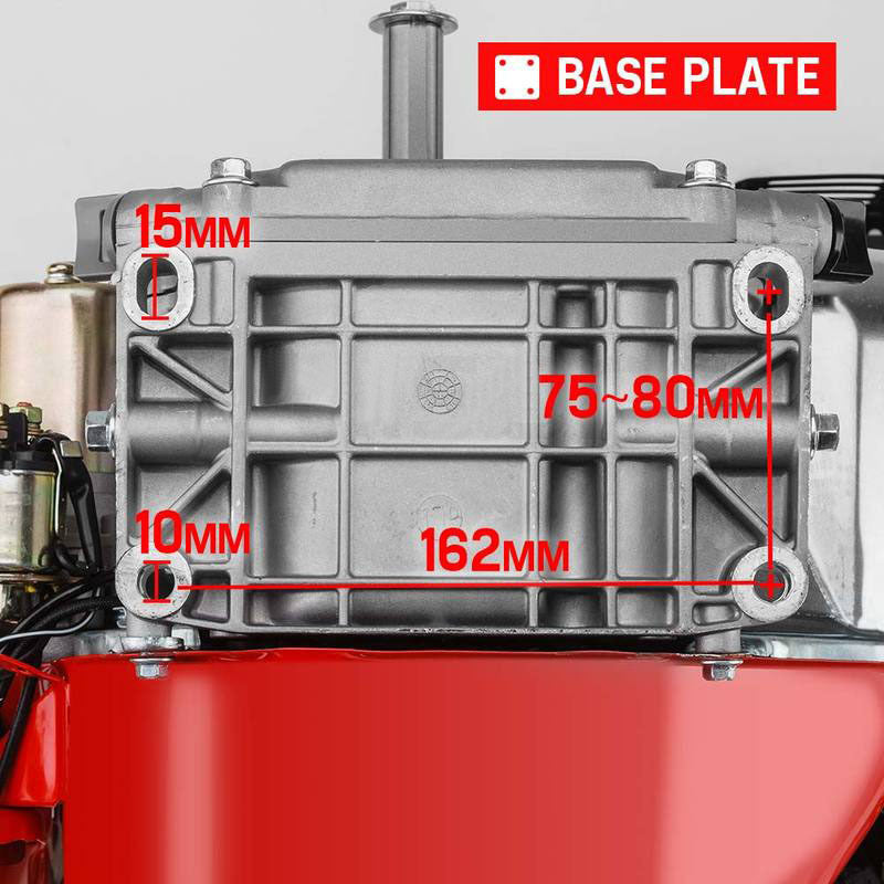 Baumr-AG 7HP Petrol Engine Stationary Motor OHV Horizontal Shaft Electric Start 4-stroke V219-ENGPTLBMRC21E