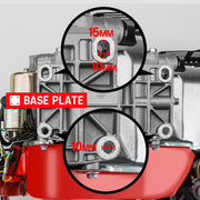 Baumr-AG 7HP Petrol Engine Stationary Motor OHV Horizontal Shaft Electric Start 4-stroke V219-ENGPTLBMRC21E