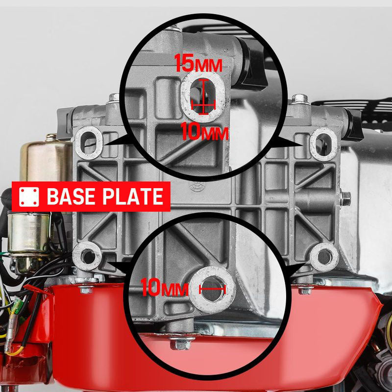 Baumr-AG 7HP Petrol Engine Stationary Motor OHV Horizontal Shaft Electric Start 4-stroke V219-ENGPTLBMRC21E