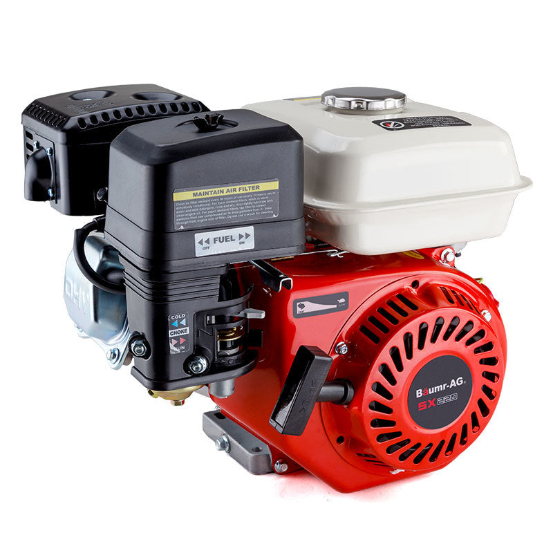 Baumr-AG 7HP Petrol Stationary Engine OHV 4-Stroke Horizontal Shaft Replacement Motor V219-ENGPTLBMRC21R