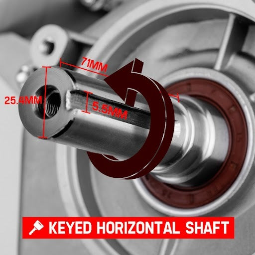 Baumr-AG 13HP Petrol Stationary Engine OHV 4 Stroke Horizontal Shaft Electric Start Motor V219-ENGPTLBMRC39E