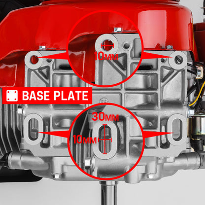 Baumr-AG 13HP Petrol Stationary Engine OHV 4 Stroke Horizontal Shaft Electric Start Motor V219-ENGPTLBMRC39E