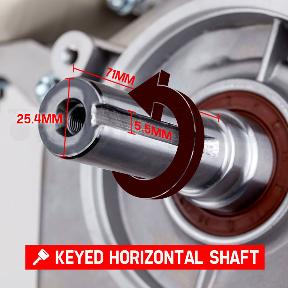 Baumr-AG 13HP Petrol Stationary Engine 4-stroke OHV Motor Horizontal Shaft Recoil Start V219-ENGPTLBMRC39R